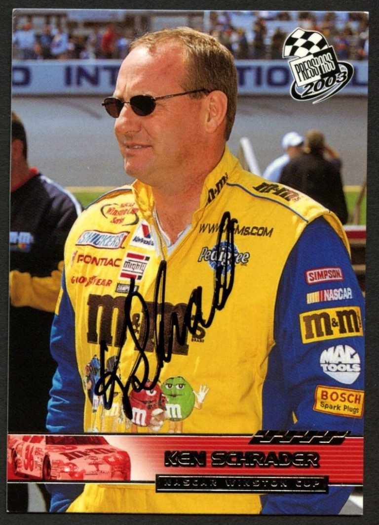 Ken Schrader #28 signed autograph auto 2003 Press Pass NASCAR Trading Card