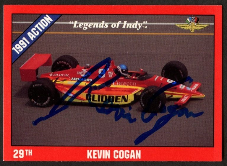 Kevin Cogan #30 signed autograph auto 1992 Legend of Indy Trading Card