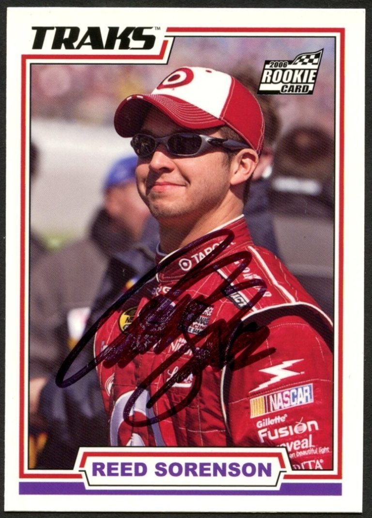 Reed Sorenson #31 signed autograph auto 2006 TRAKS NASCAR Trading Card