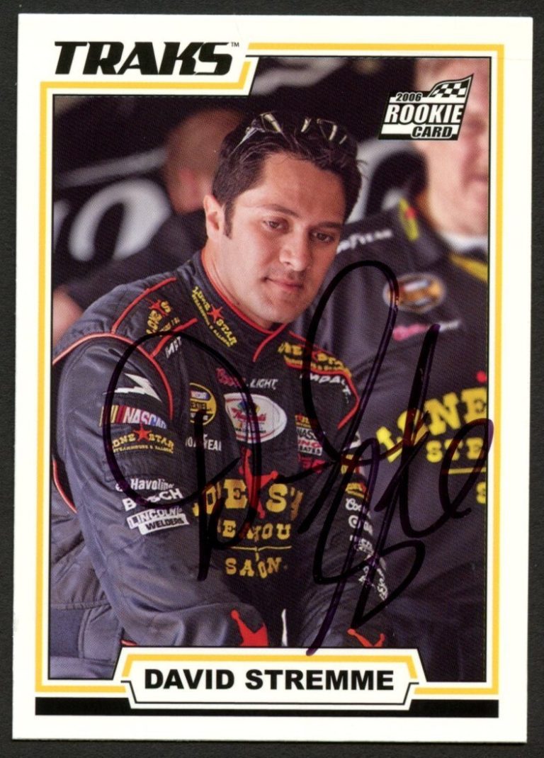 David Stremme #33 signed autograph auto 2006 TRAKS NASCAR Trading Card