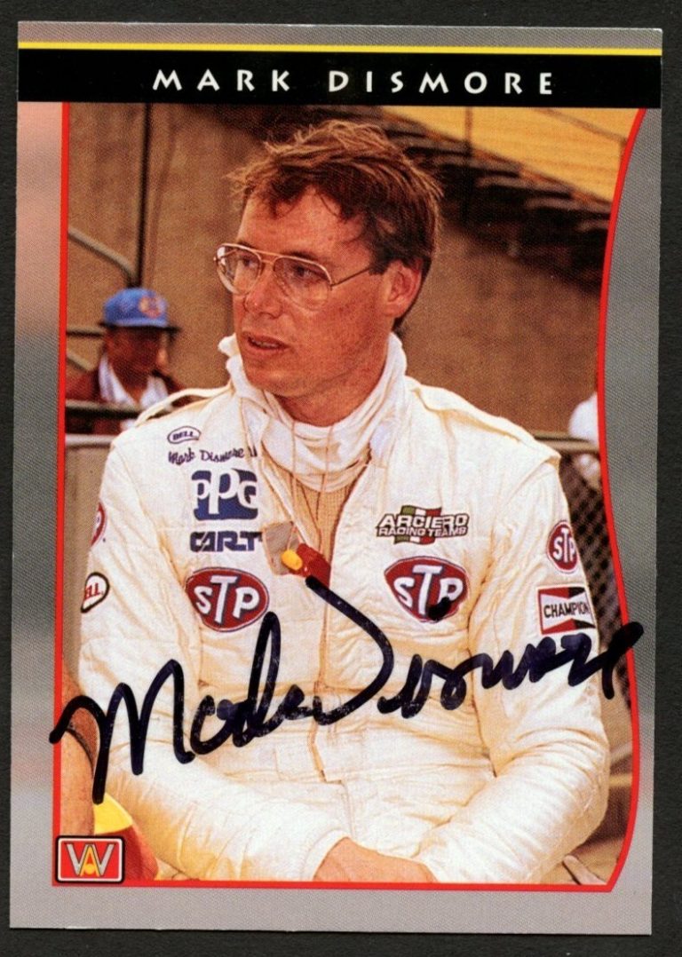 Mark Dismore #19 signed autograph auto 1992 PPG Indy Racing Trading Card
