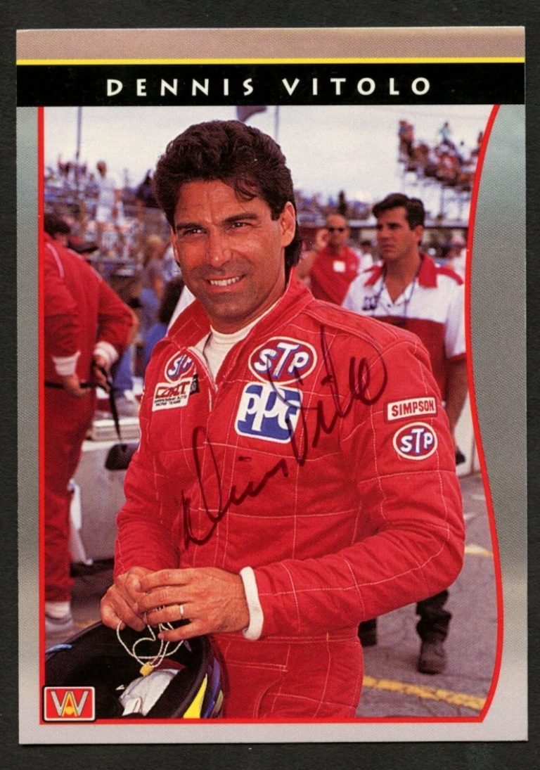 Dennis Vitolo #35 signed autograph auto 1992 PPG Indy Racing Trading Card