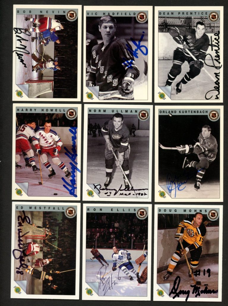 18 different signed autograph 1992 Ultimate Original Six Hockey READ DESCRIPTION