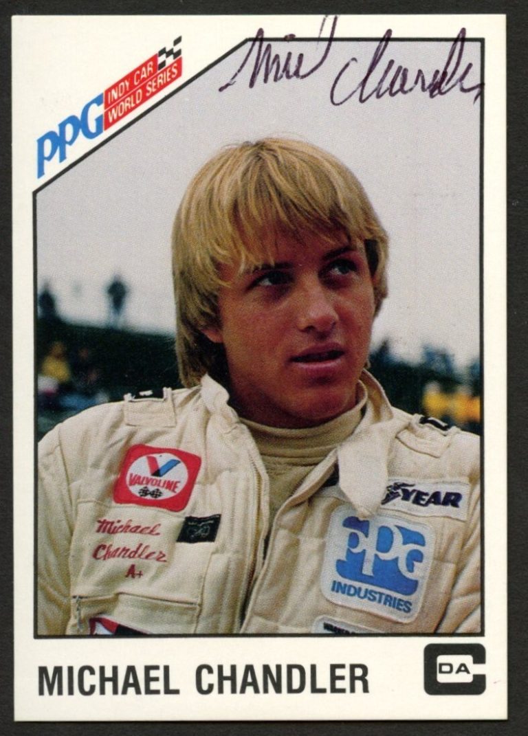 Michael Chandler #25 signed autograph 1983 A&S Racing PPG Indy Car World Series