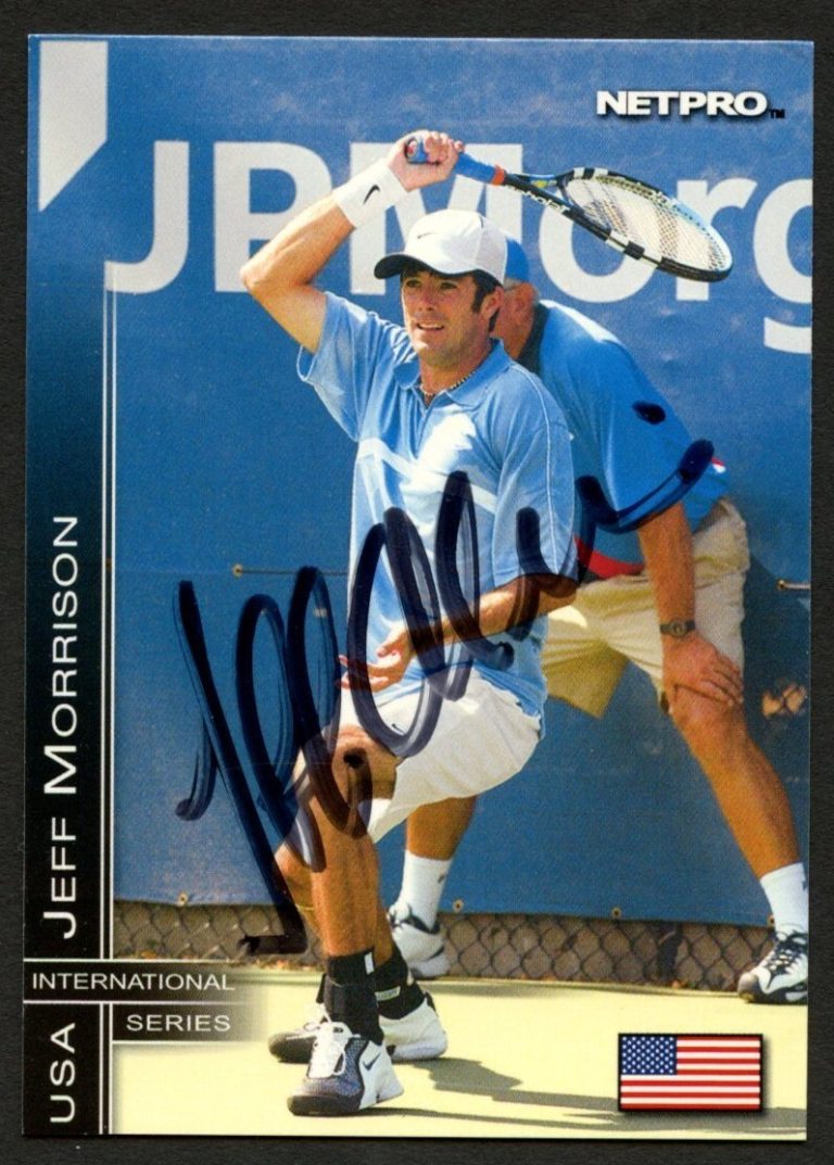 Jeff Morrison #38 signed autograph auto 2003 NetPro Tennis Trading Card