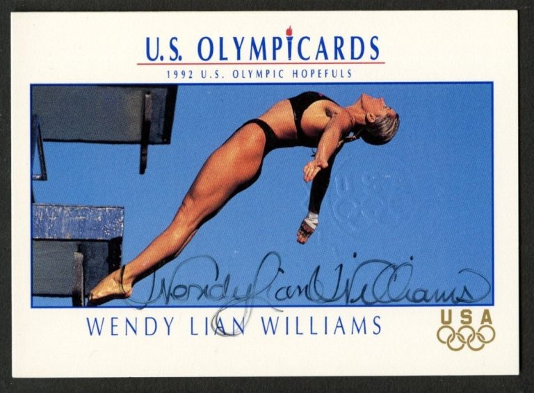 Wendy Lian Williams #38 signed autograph 1992 Impel U.S. Olympic Hopefuls Card