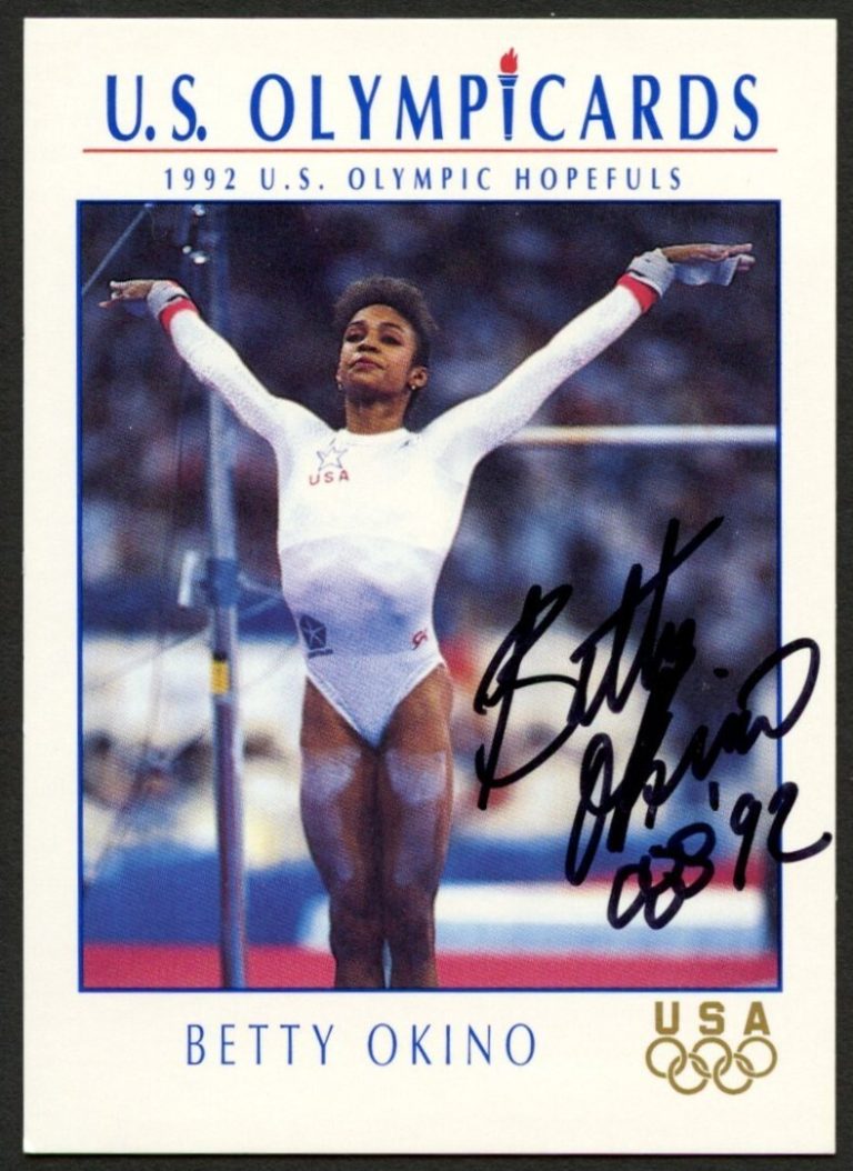 Betty Okino #47 signed autograph 1992 Impel U.S. Olympic Hopefuls Card