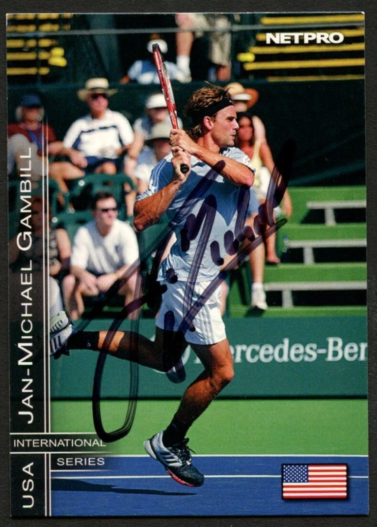 Jan-Michael Gambill #13 signed autograph auto 2003 NetPro Tennis Trading Card