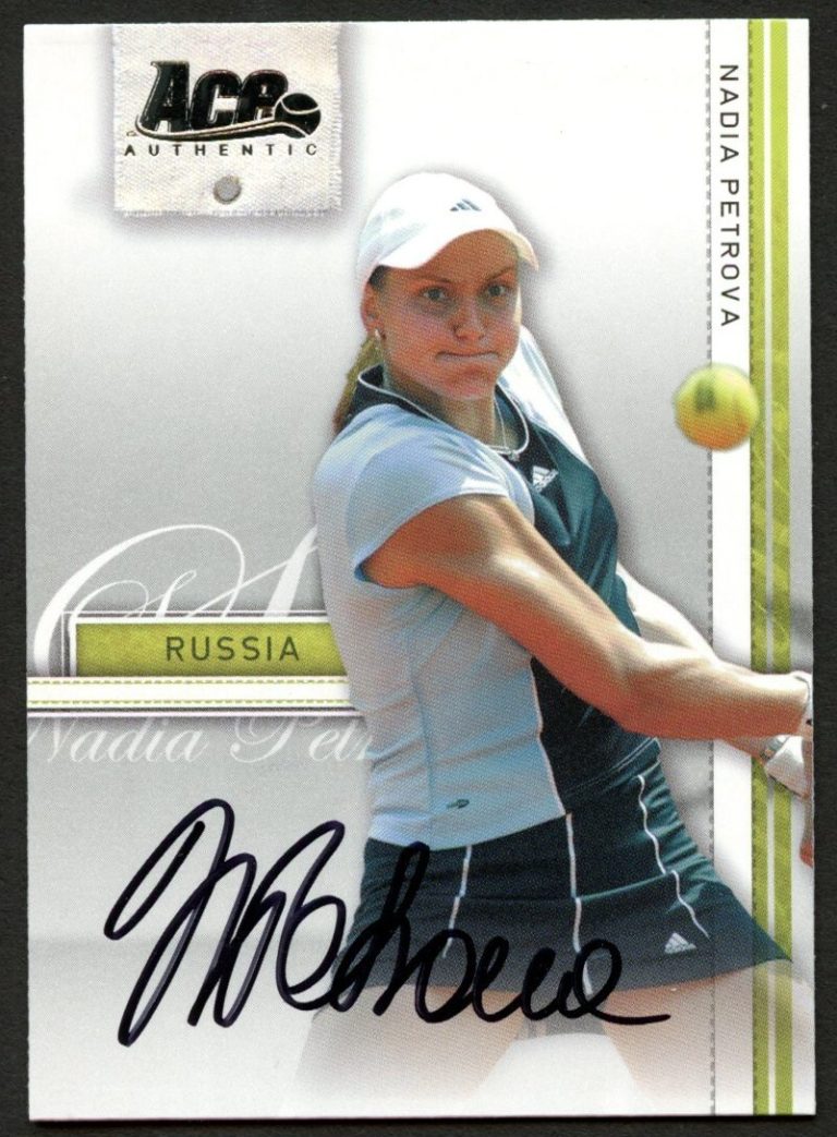 Nadia Petrova #27 signed autograph auto 2007 ACE Authentic Tennis Trading Card