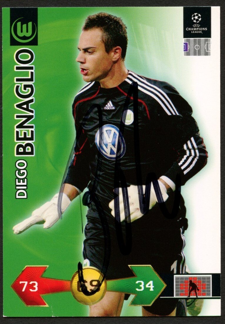 Diego Benaglio #69 signed autograph 2010 FIFA World Cup Panini Soccer Card
