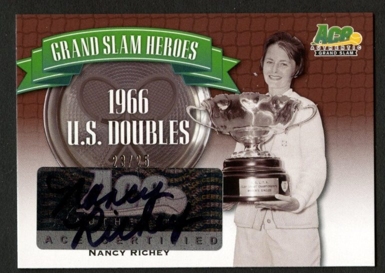 Nancy Richey #GSHNR1 signed autograph 2013 Ace Authentic Grand Slam Tennis 23/25