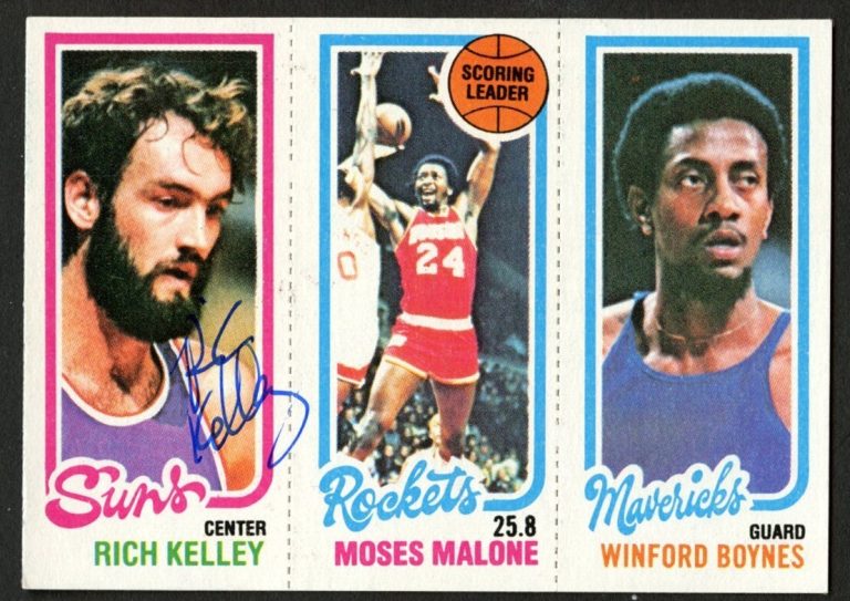 Rich Kelley signed autograph auto 1980-81 Topps Basketball Trading Card