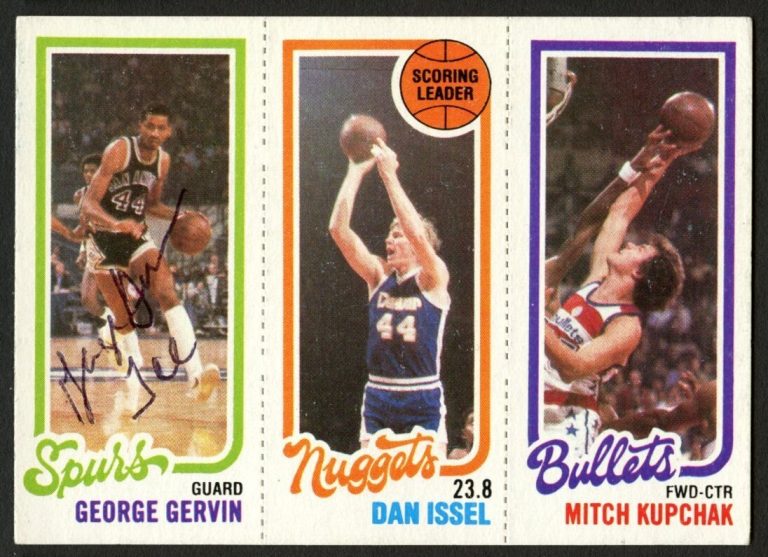 George Gervin signed autograph auto 1980-81 Topps Basketball Trading Card