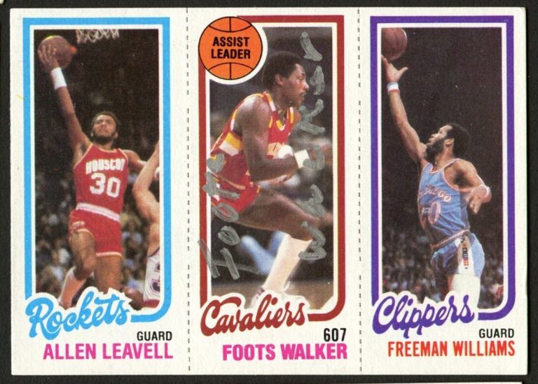 Foots Walker signed autograph auto 1980-81 Topps Basketball Trading Card