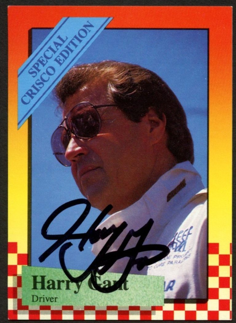 Harry Gant #16 signed autograph 1989 MAXX Crisco Edition Trading Card