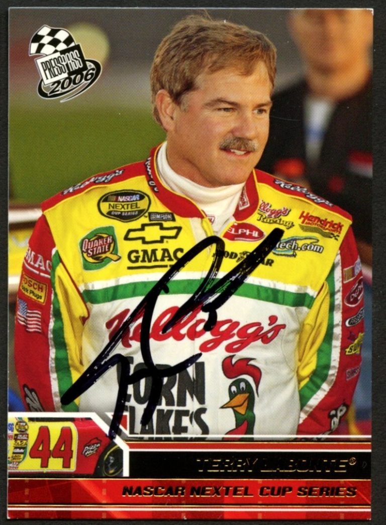 Terry Labonte #G25 signed autograph auto 2006 Press Pass NASCAR Trading Card
