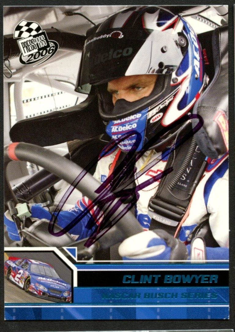 Clint Bowyer #B32 signed autograph auto 2006 Press Pass NASCAR Trading Card