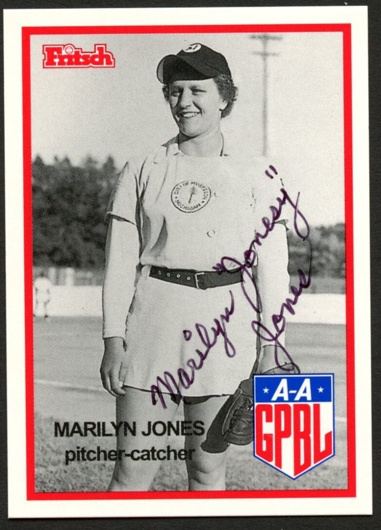 Marilyn Jones #96 signed autograph auto 1995 Fritsch AAGPBL Baseball Card