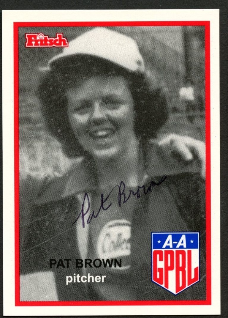 Pat Brown #32 signed autograph auto 1995 Fritsch AAGPBL Baseball Card