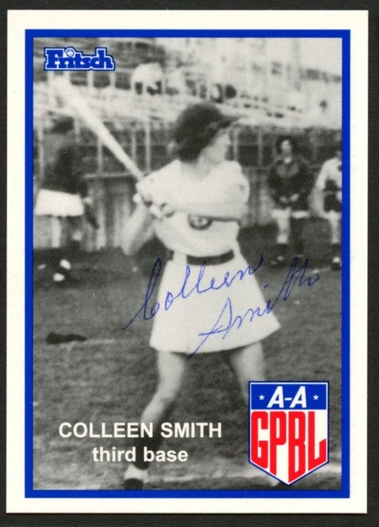 Coleen Smith #187 signed autograph auto 1995 Fritsch AAGPBL Baseball Card