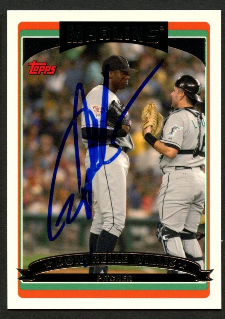 Dontrelle Willis #455 signed autograph auto 2006 Topps Baseball Trading Card