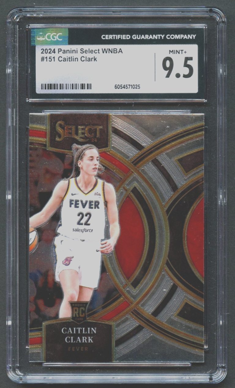 Caitlin Clark #151 Panini Select 2024 WNBA Basketball Trading Card CGC 9.5