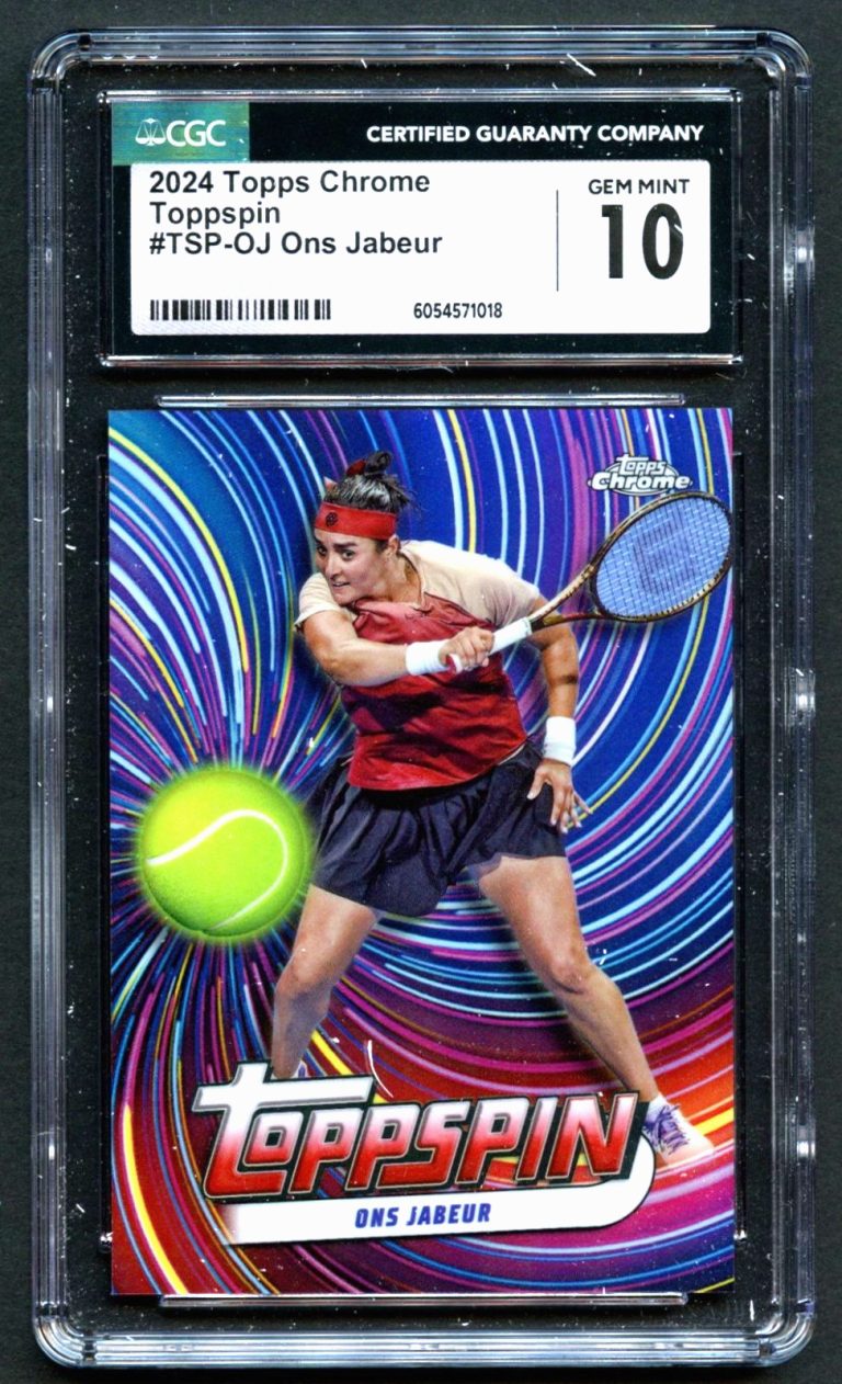 Ons Jabeur #TSP-OJ 2024 Topps Tennis Chrome Toppspin Case Hit CGC 10 Gem Mint