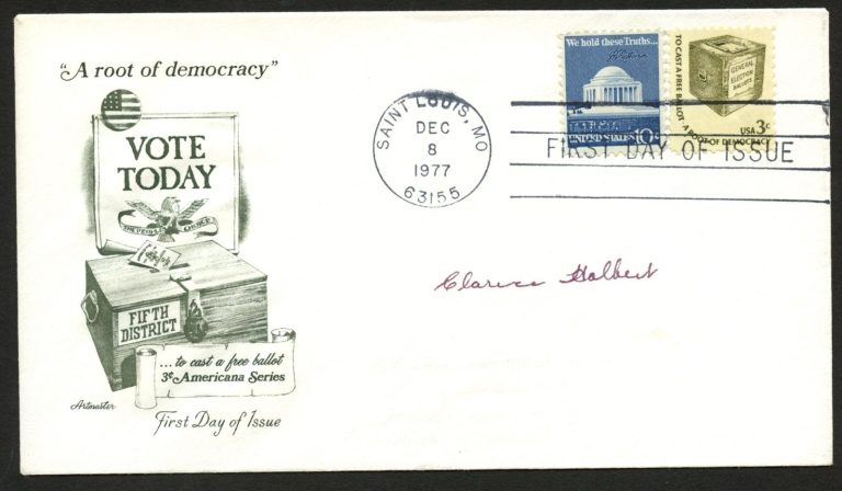 Clarence Holbert d2018 signed autograph Engraver US Bureau of Engraving FDC