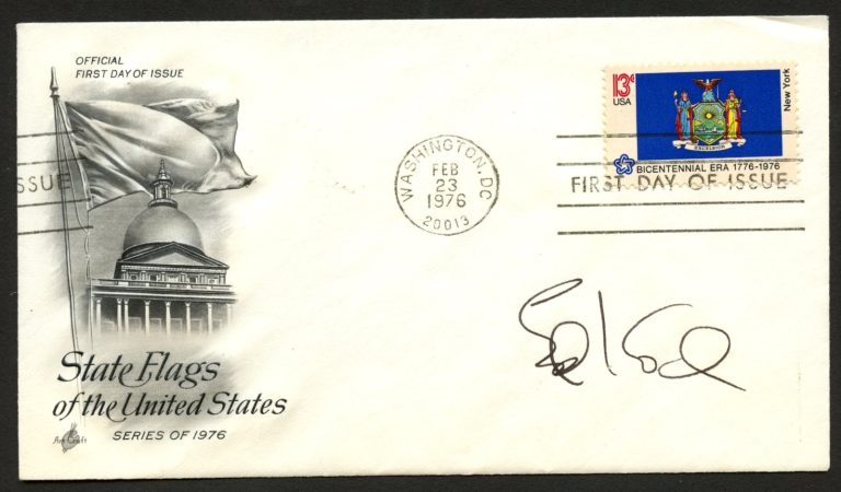 Ed Koch d2013 signed autograph American Politician FDC Postal Cover