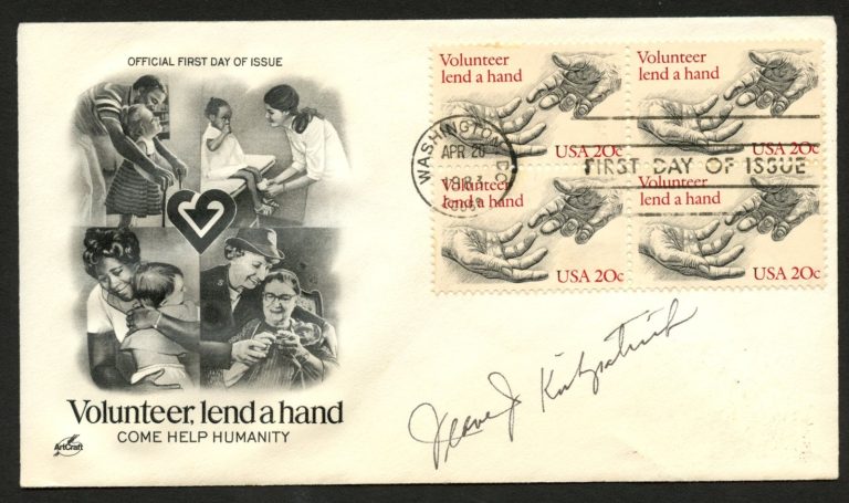 Jeane Kirkpatrick d2006 signed autograph Political Scientist FDC Postal Cover