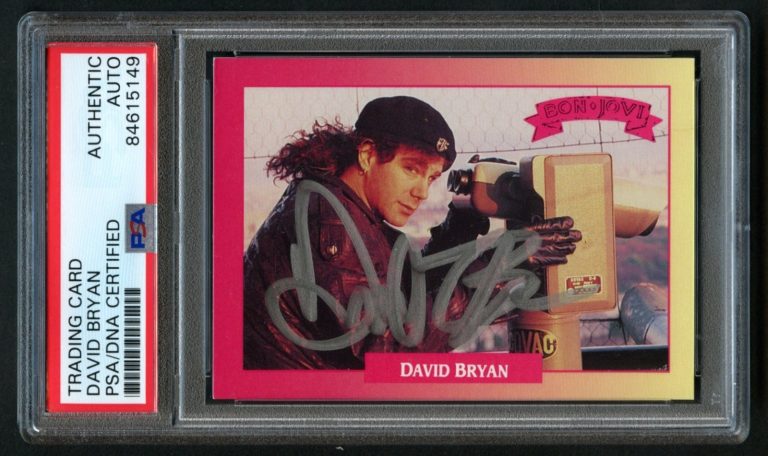 David Bryan signed autograph Musician & Songwriter Bon Jovi Trading Card PSA