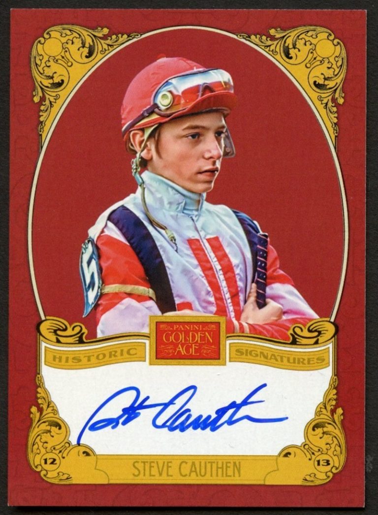 Steve Cauthen #SC signed auto Panini 2013 Golden Age Historic Signatures Card