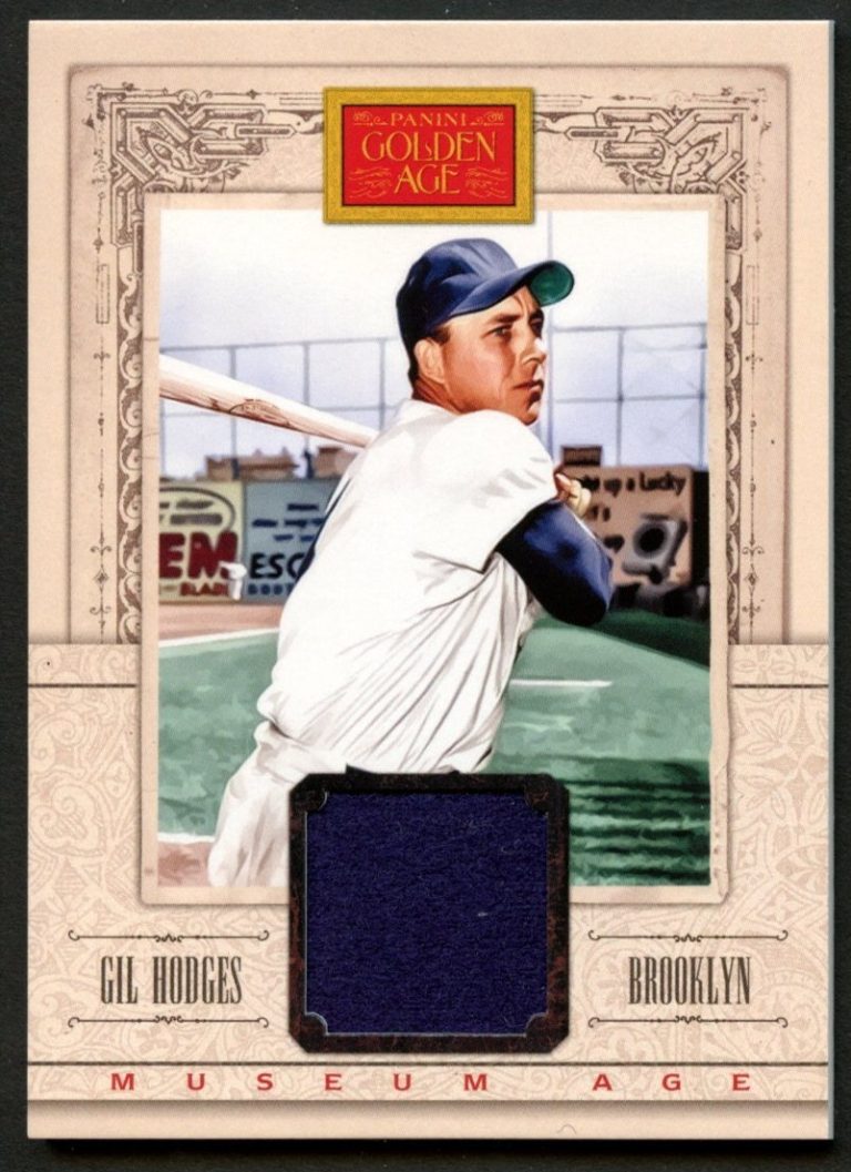 Gil Hodges #23 Authentic Panini 2013 Golden Age Museum Memorabilia Relic Card