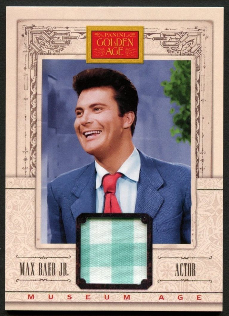 Max Baer Jr #21 Authentic Panini 2013 Golden Age Museum Memorabilia Relic Card