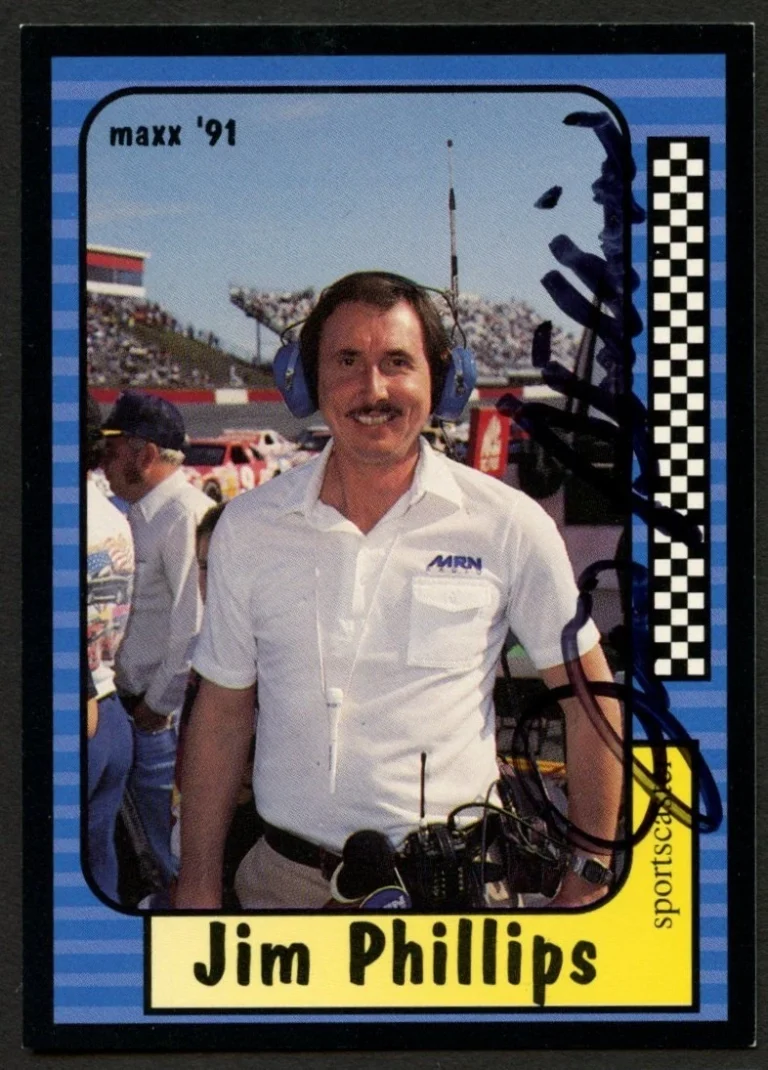 Jim Phillips #232 signed autograph auto 1991 Maxx NASCAR Racing Trading Card