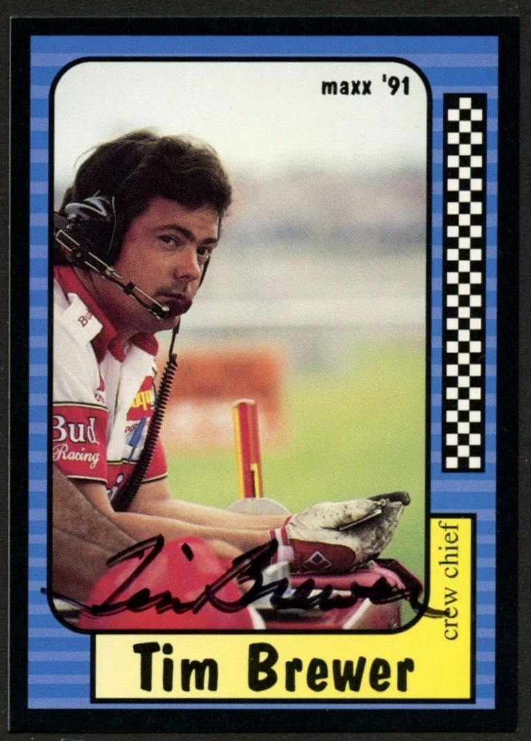 Tim Brewer #79 signed autograph auto 1991 Maxx NASCAR Racing Trading Card