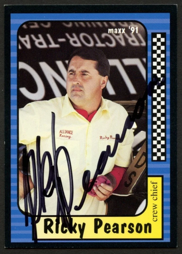 Ricky Pearson #149 signed autograph auto 1991 Maxx NASCAR Racing Trading Card