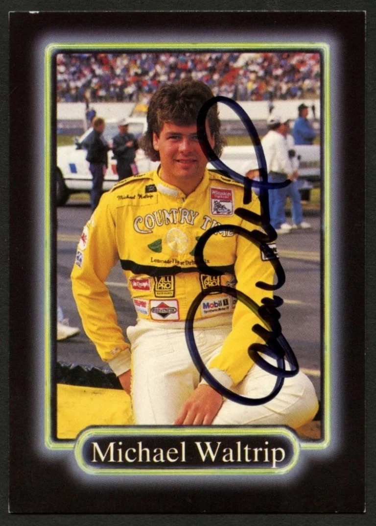 Michael Waltrip #30 signed autograph auto 1990 Maxx NASCAR Racing Trading Card