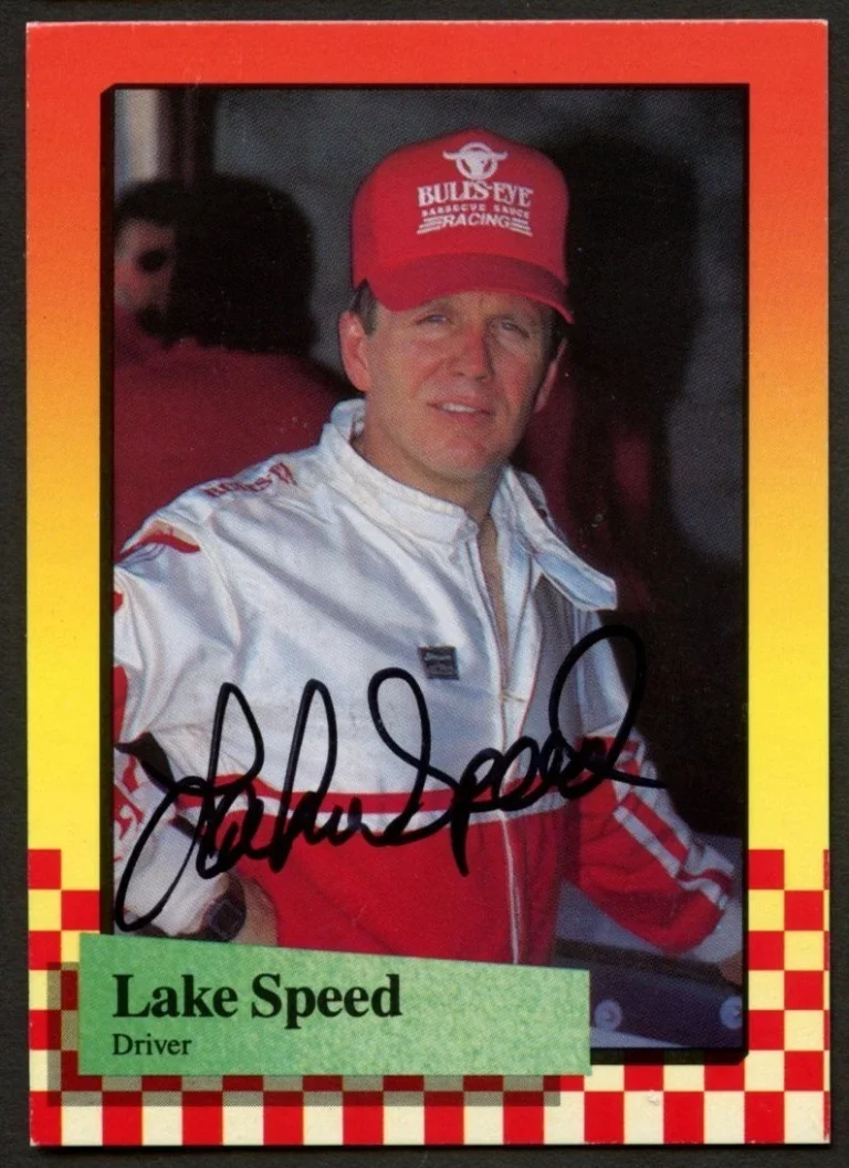 Lake Speed #83 signed autograph auto 1989 Maxx NASCAR Racing Trading Card