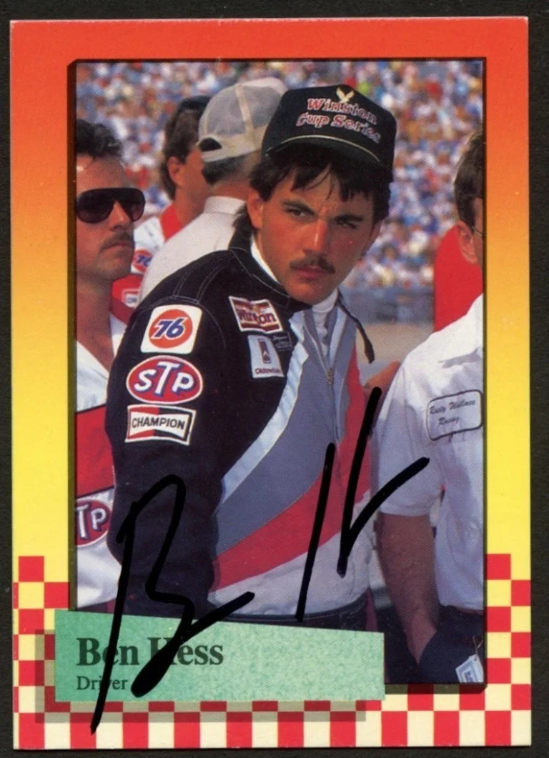 Ben Hess #209 signed autograph auto 1989 Maxx NASCAR Racing Trading Card