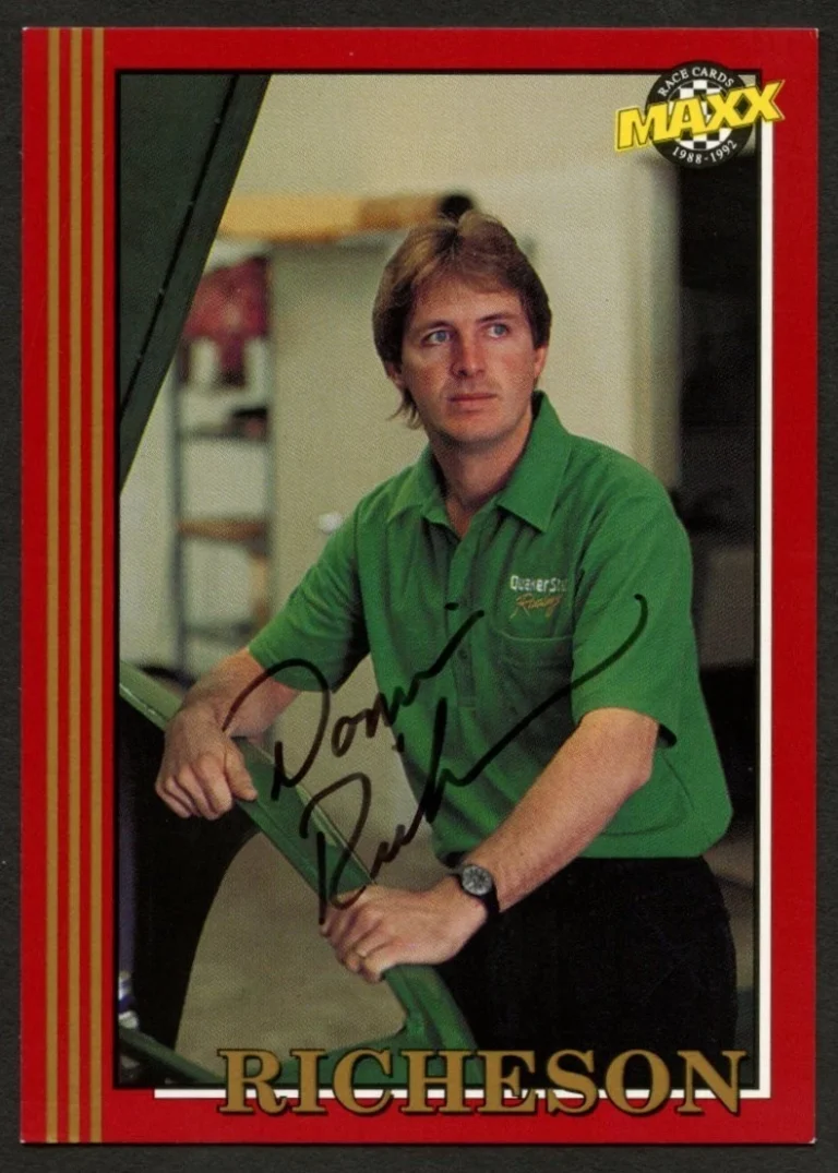 Donnie Richeson #187 signed autograph auto 1992 Maxx NASCAR Racing Trading Card
