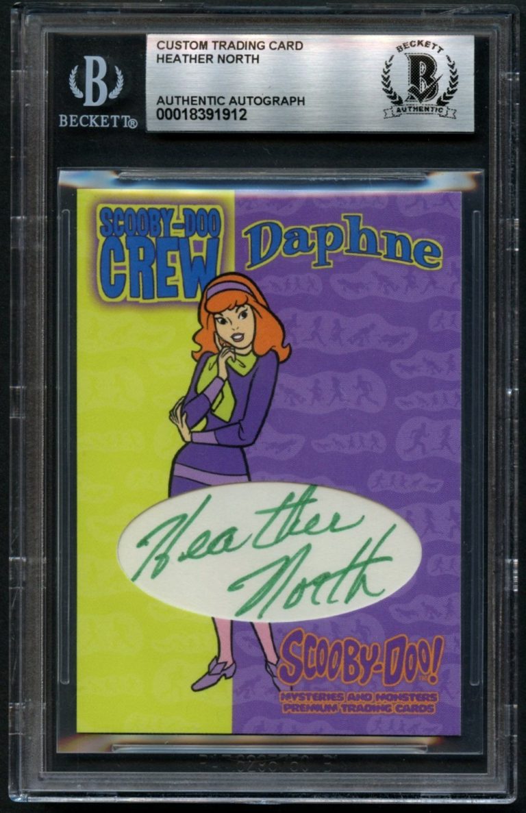 Heather North d2017 signed autograph Voice of Daphne Custom Cut Card BAS Slabbed