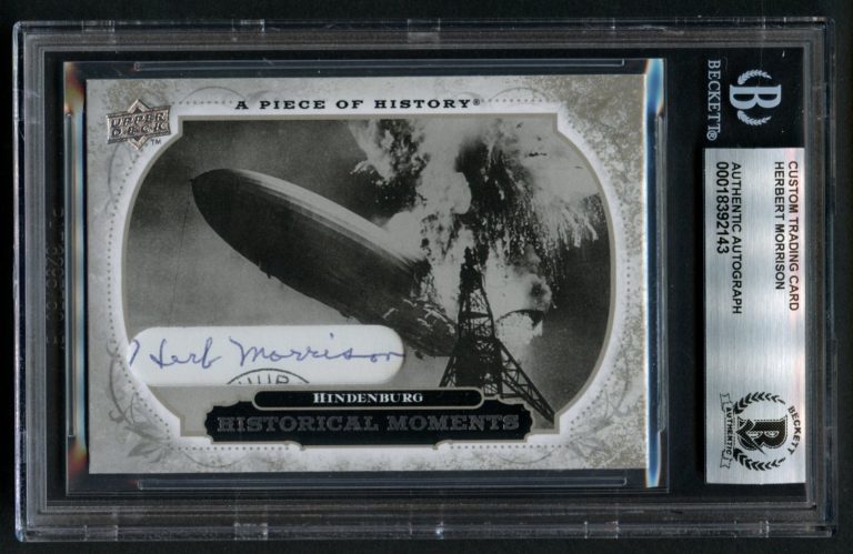 Herbert Morrison signed Journalist Hindenburg 