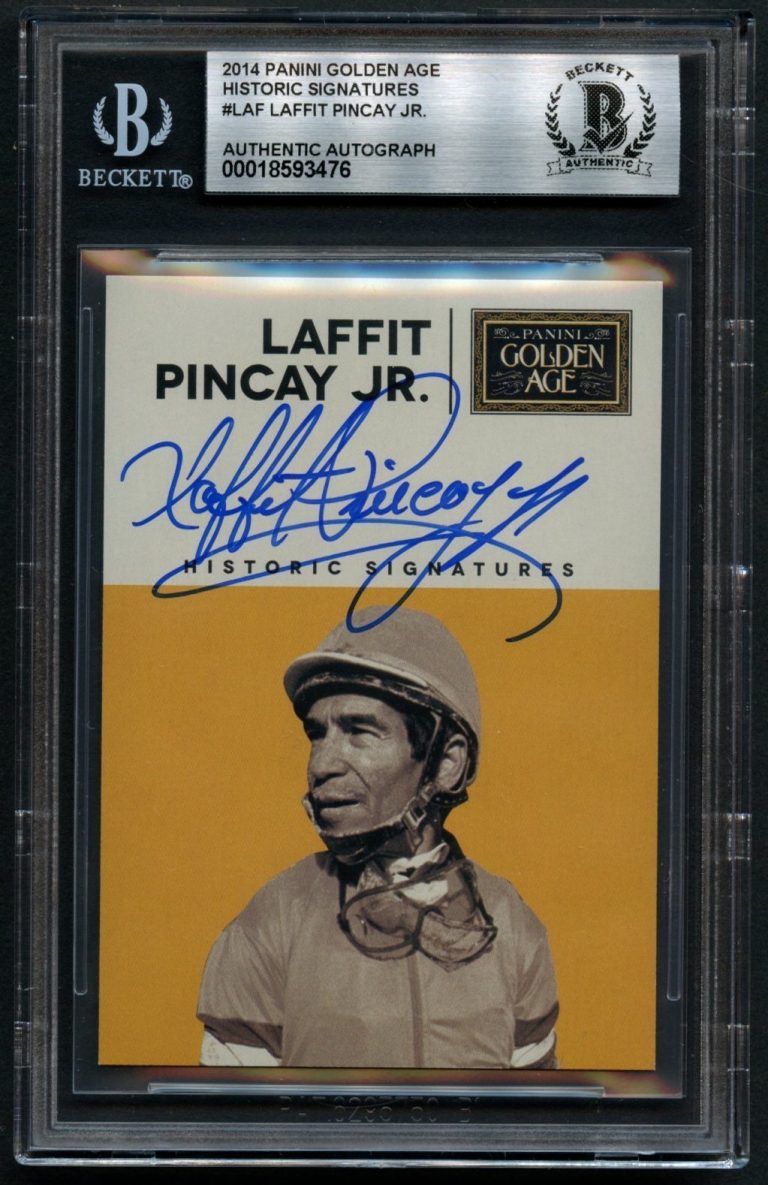 Laffit Pincay Jr signed autograph 2014 Panini Golden Age Baseball Player BAS