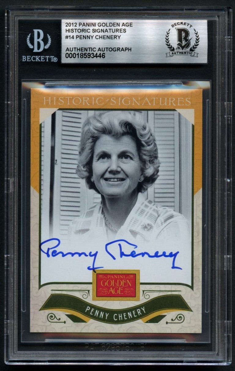 Penny Chenery signed autograph 2012 Panini Golden Age Owner Secretariat BAS Slab
