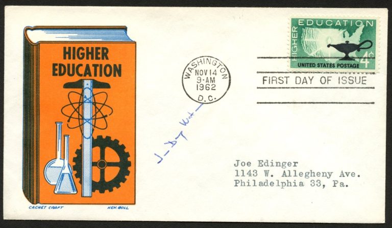 James D. Watson signed autograph FDC Molecular Biologist PSA Stickered