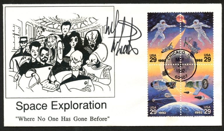 Will Wheaton signed autograph FDC Actor Star Trek PSA Stickered