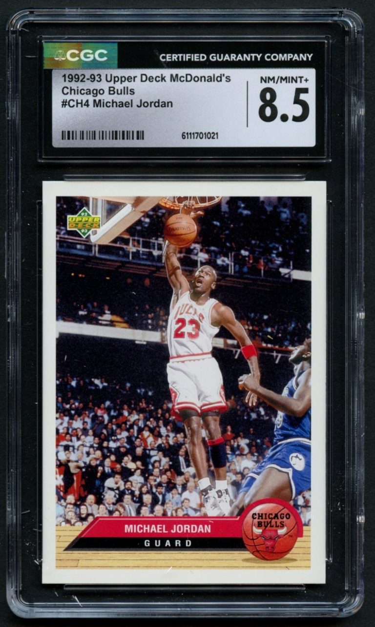 Michael Jordan #CH4 1992-93 Upper Deck McDonald's Basketball Card CGC Mint 8.5