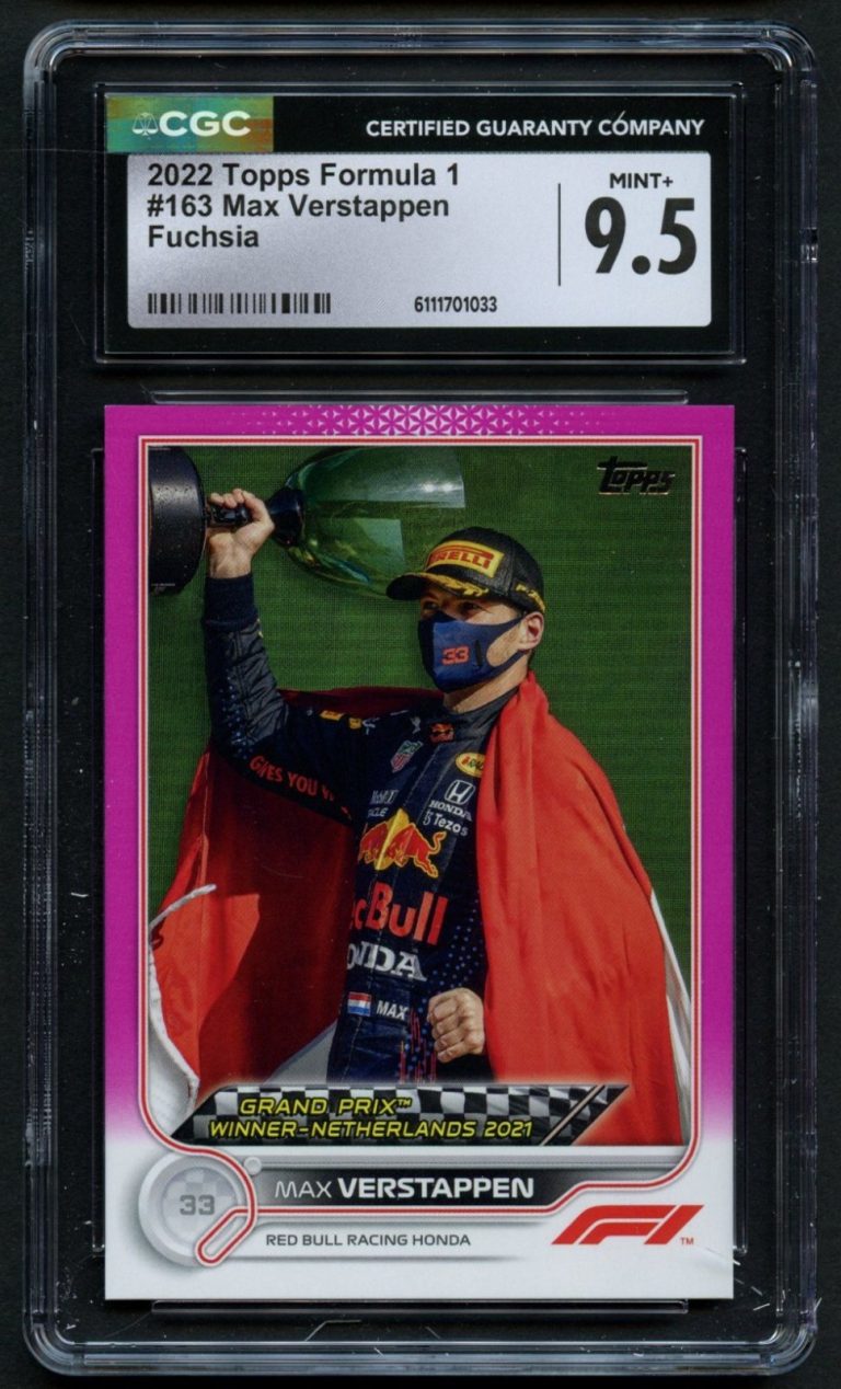 Max Verstappen #163 2022 Topps Formula 1 Grand Prix 2/150 CGC 9.5 Mint