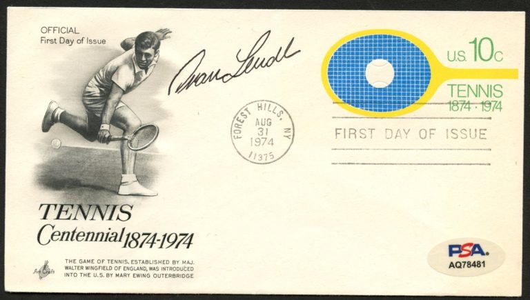 Ivan Lendl signed autograph FDC Tennis Player & Coach PSA Stickered